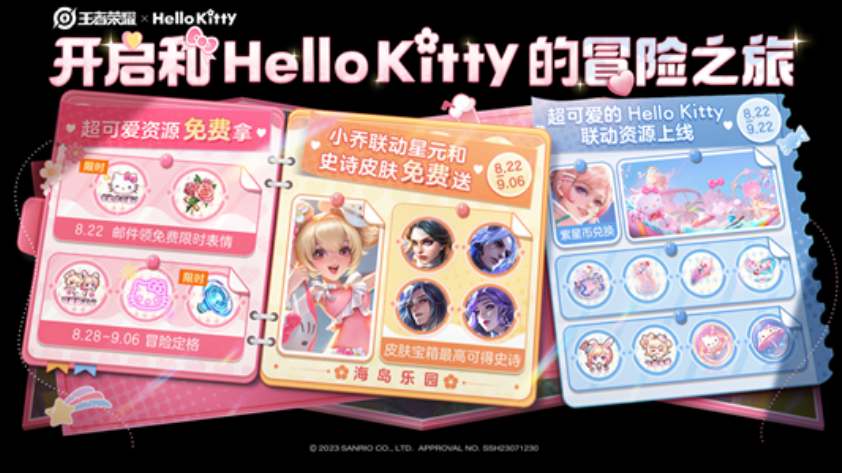 《王者榮耀》HelloKitty聯動皮膚怎麽獲得