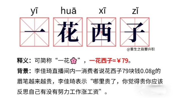 《抖音》一花西子是什麽梗