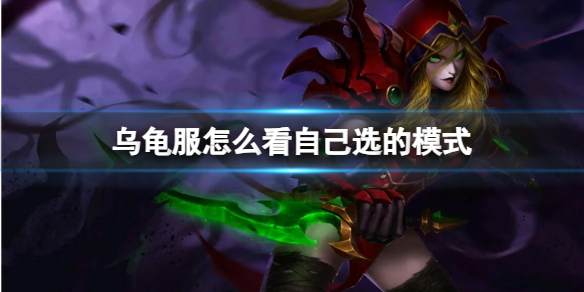 《魔獸世界》烏龜服查看自己的模式方法