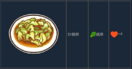 《風來之國》炒蔬菜怎麽制作