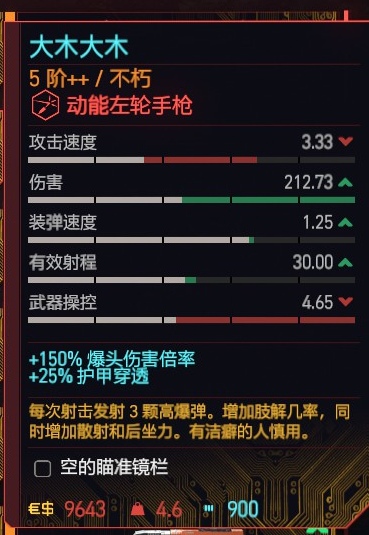 《賽博朋克2077》左輪槍推薦排行榜一覽