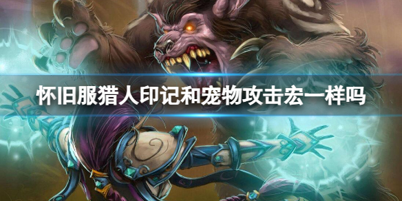 《魔獸世界》懷舊服獵人印記和寵物攻擊宏區別介紹