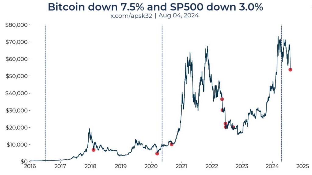 Bitcoin and S&P 500 massive crash reveals key insights, according to analyst