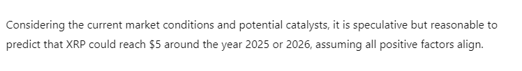 Here's when XRP will hit $5, according to ChatGPT-4o