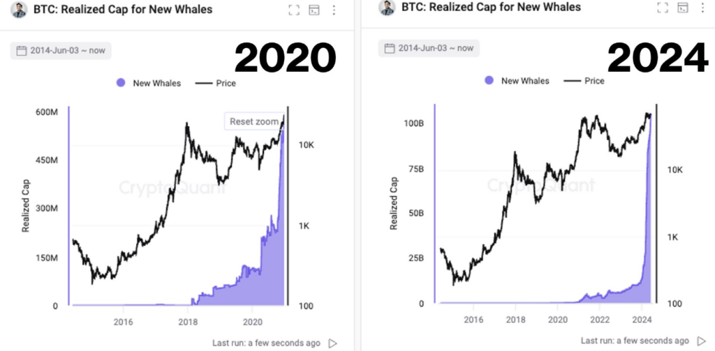 Bitcoin exhibits mid-2020 vibes as whale wallets accumulate $1B daily